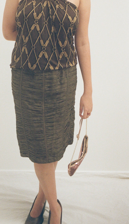 Gucci Tom Ford Silk Skirt