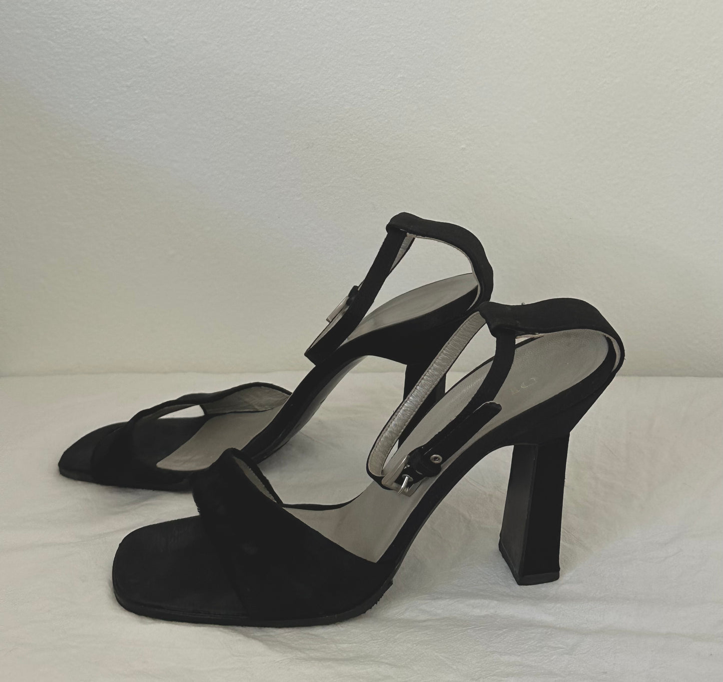 Prada Ponyhair Heeled Sandal (38)