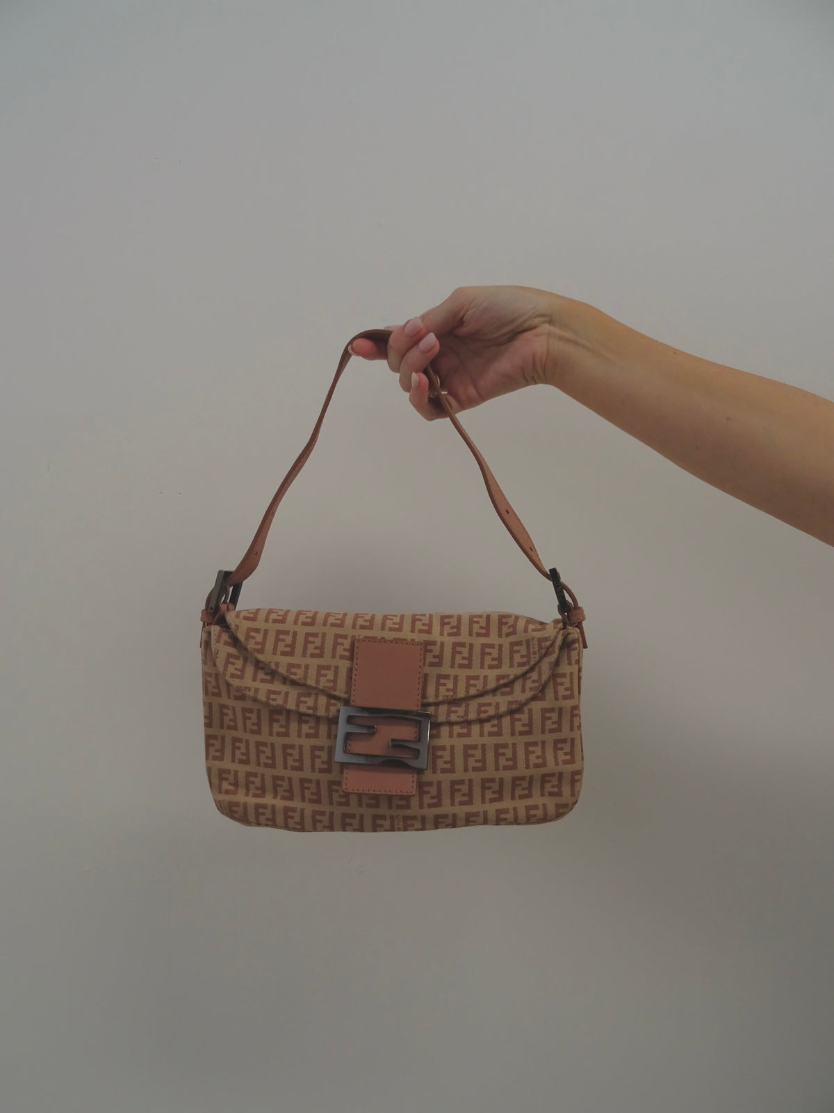 Fendi Zucchino Baguette Bag