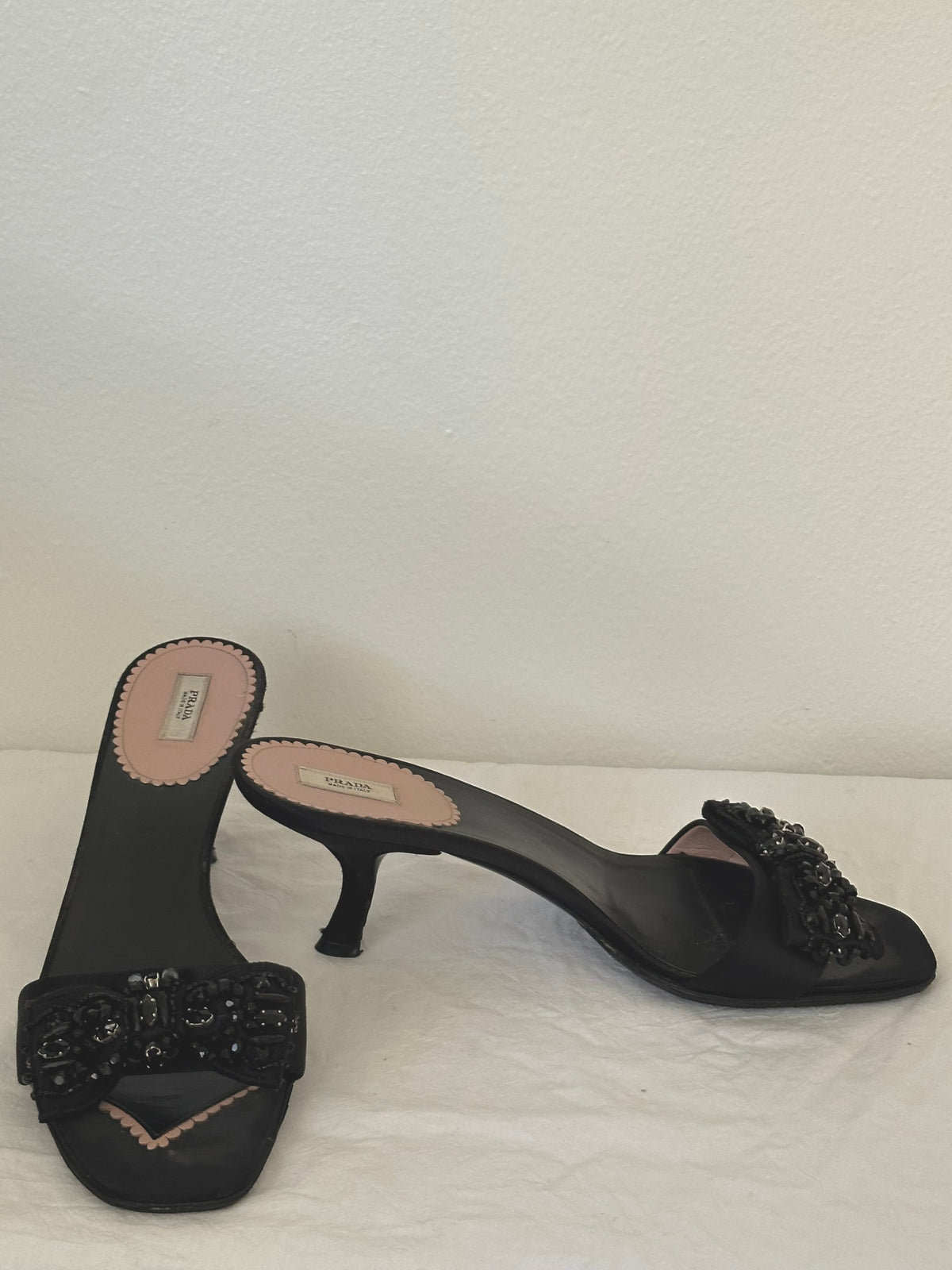 Prada Jewelled Bow Heel